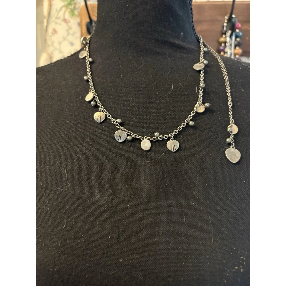 Donna's Curated Boho Harmony Necklace Collection Mixed Styles 4 Pc Jewelry Lot